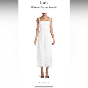 Likely Miley Lace Cropped Jumpsuit